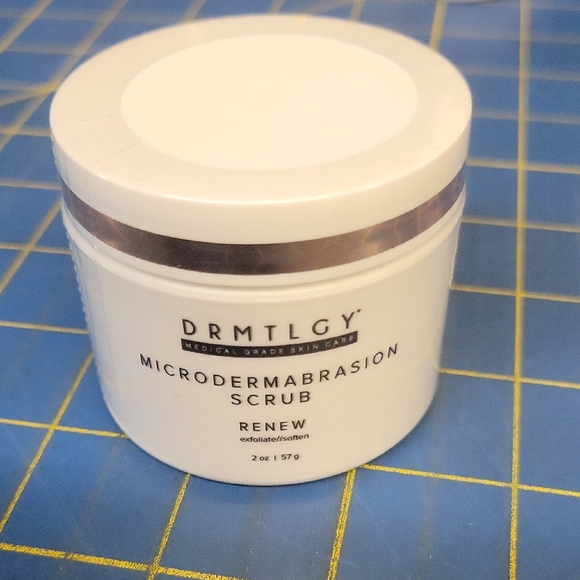 Drmtlgy Other - DRMTLGY Microdermabrasion Scrub Renew Exfoliate/soften 57g New Sealed Jar